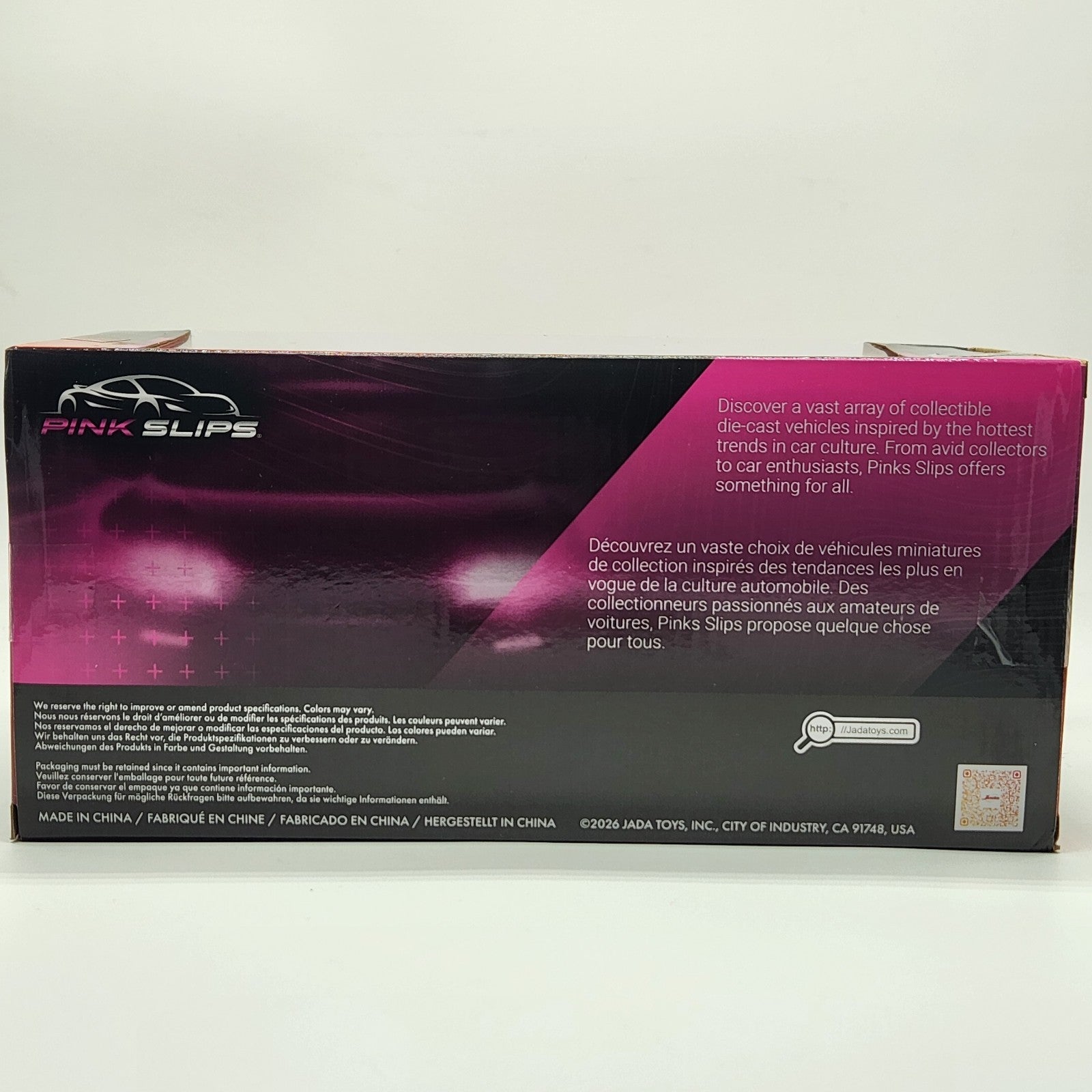 Pink Slips Lightning McQueen Jada Disney Pixar Cars 1:24 Diecast 2026 Walmart3