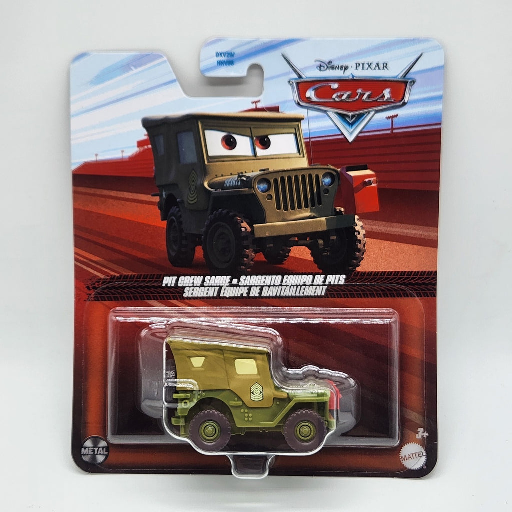 Disney Pixar Cars Pit Crew Sarge 2025 Metal Mattel 1:55 Diecast Car0