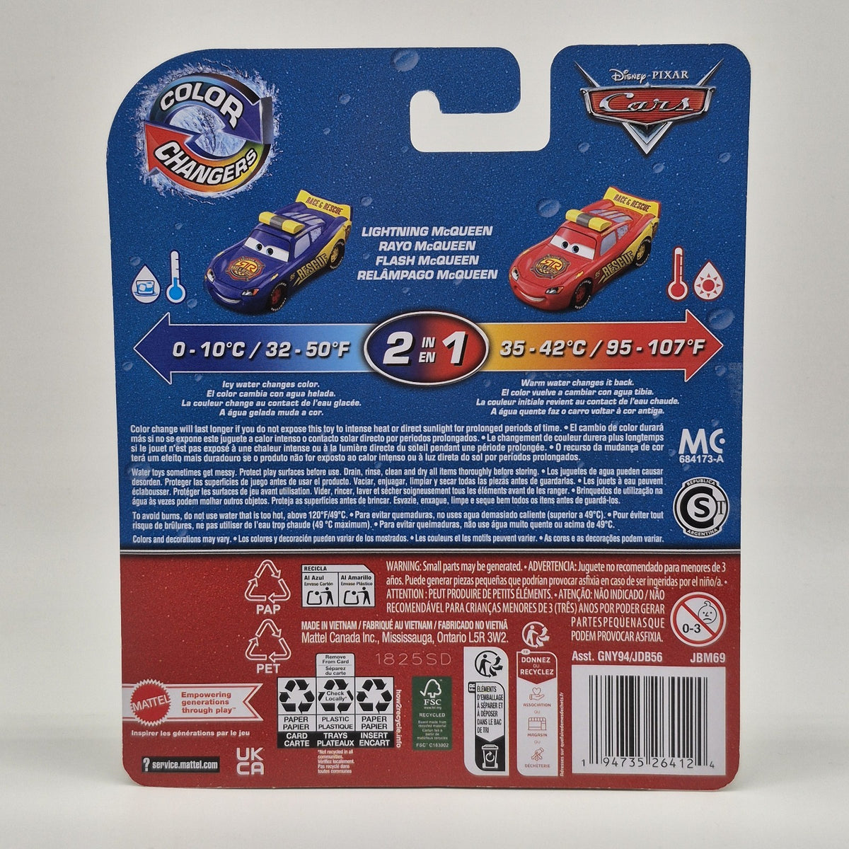 Race And Rescue Lightning Mcqueen Color Changers Disney Pixar Cars 1:552