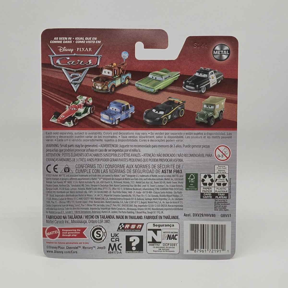 Chisaki Disney Pixar Cars 1:55 Diecast2