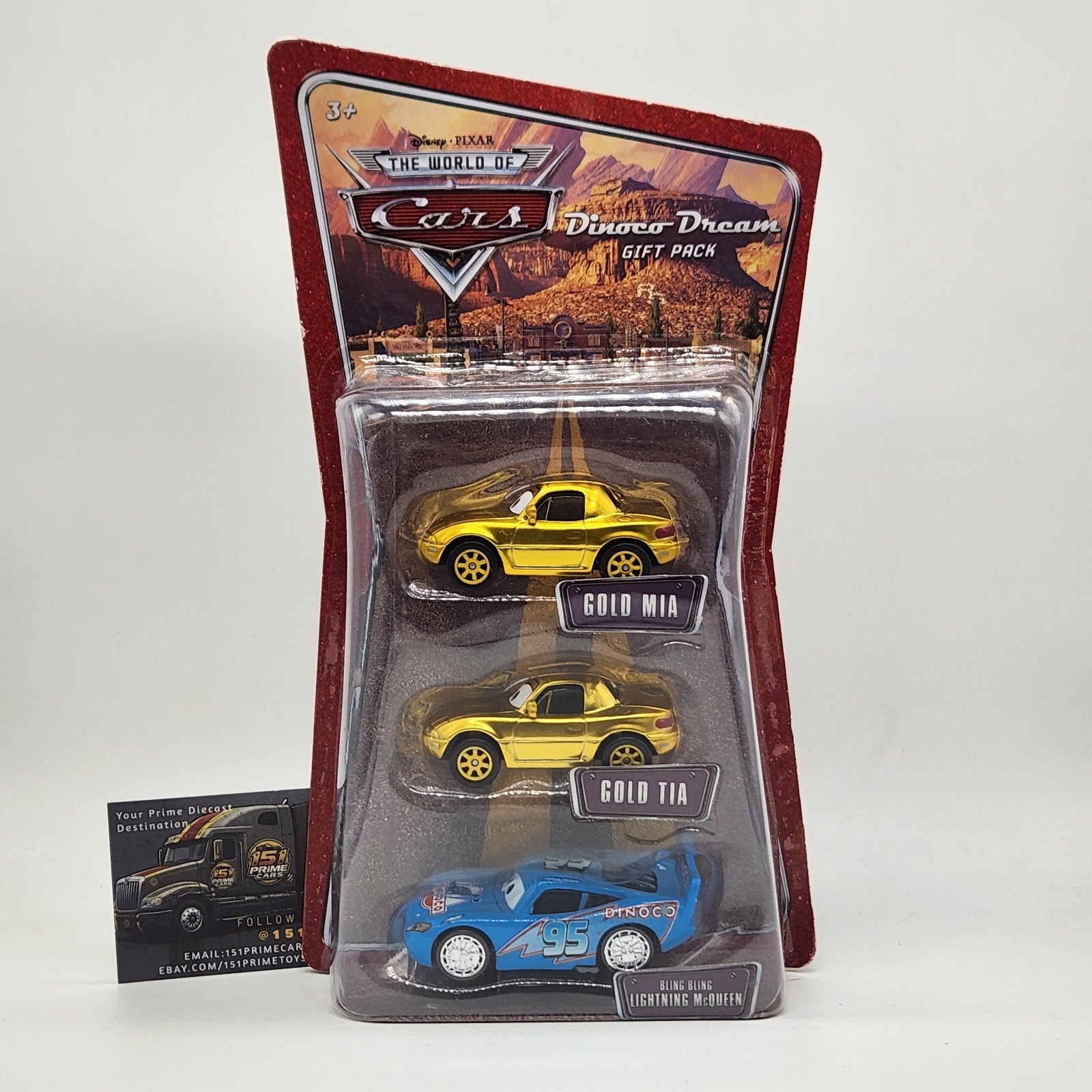 Disney Pixar World Of Cars Dinoco Dream Gift Pack Gold Tia And Mia Bling Bling 0
