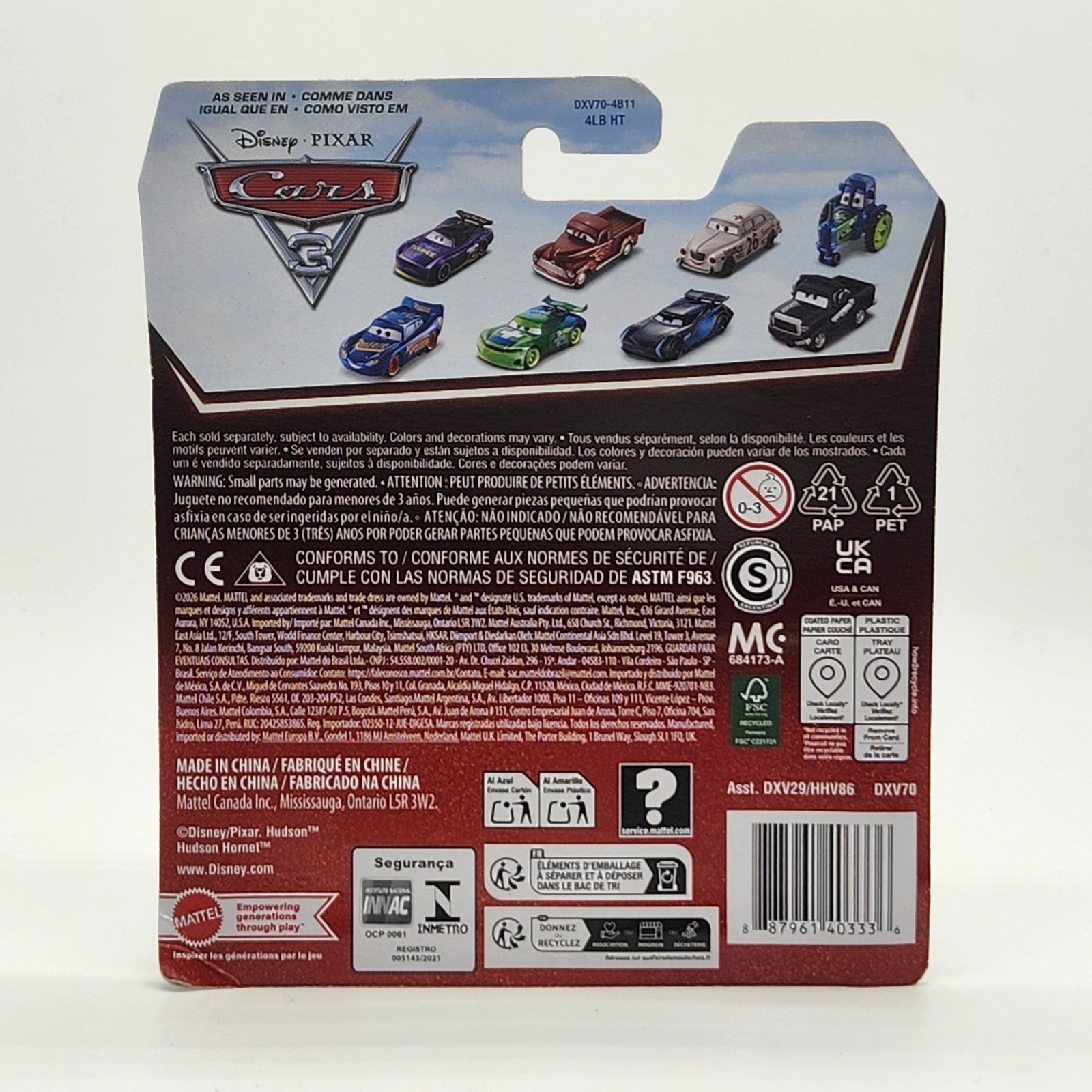 Disney Pixar Cars 20th Anniversary Card - Dirt Track Fabulous Hudson Hornet2