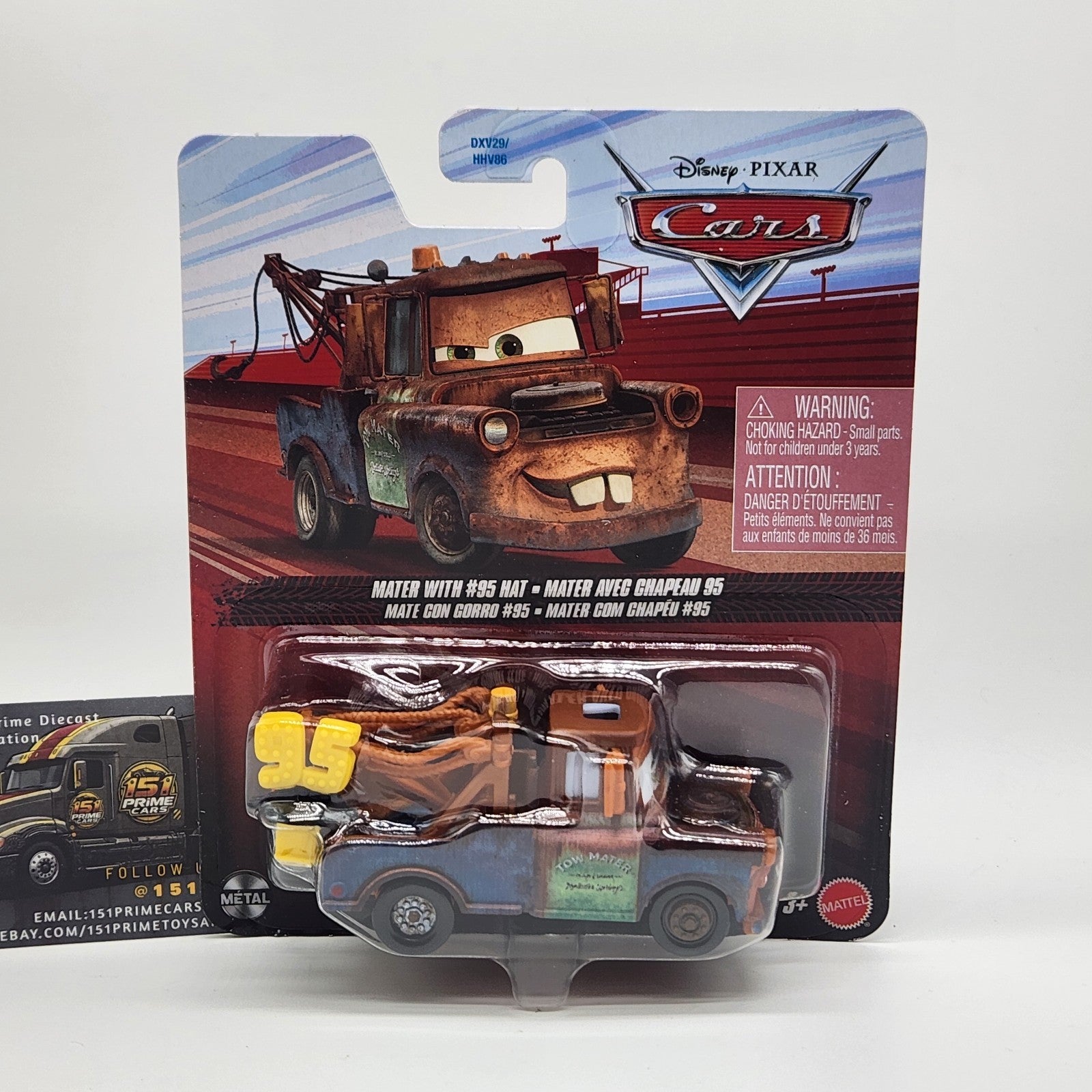 Mater With #95 Hat 2026 Disney Pixar Cars 1:55 Mattel Diecast New 0