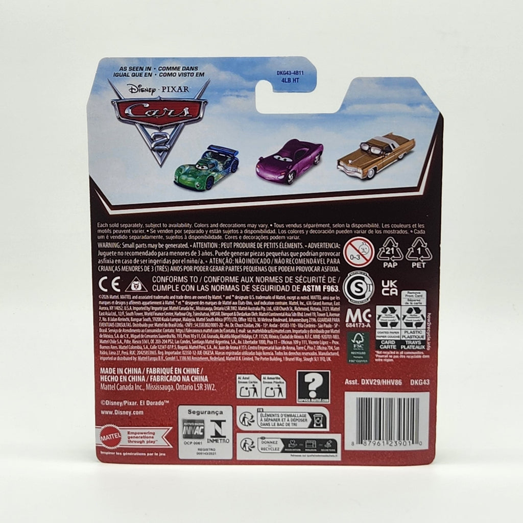 Finn Mcmissile 20th Anniversary Disney Pixar Cars 2026 1:55 Diecast Car Mattel 2