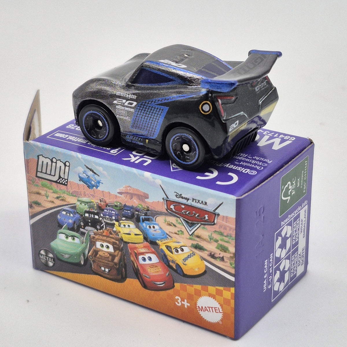 Metallic Jackson Storm Disney Pixar Cars Mini Racers 1:87 Diecast Toy Car1