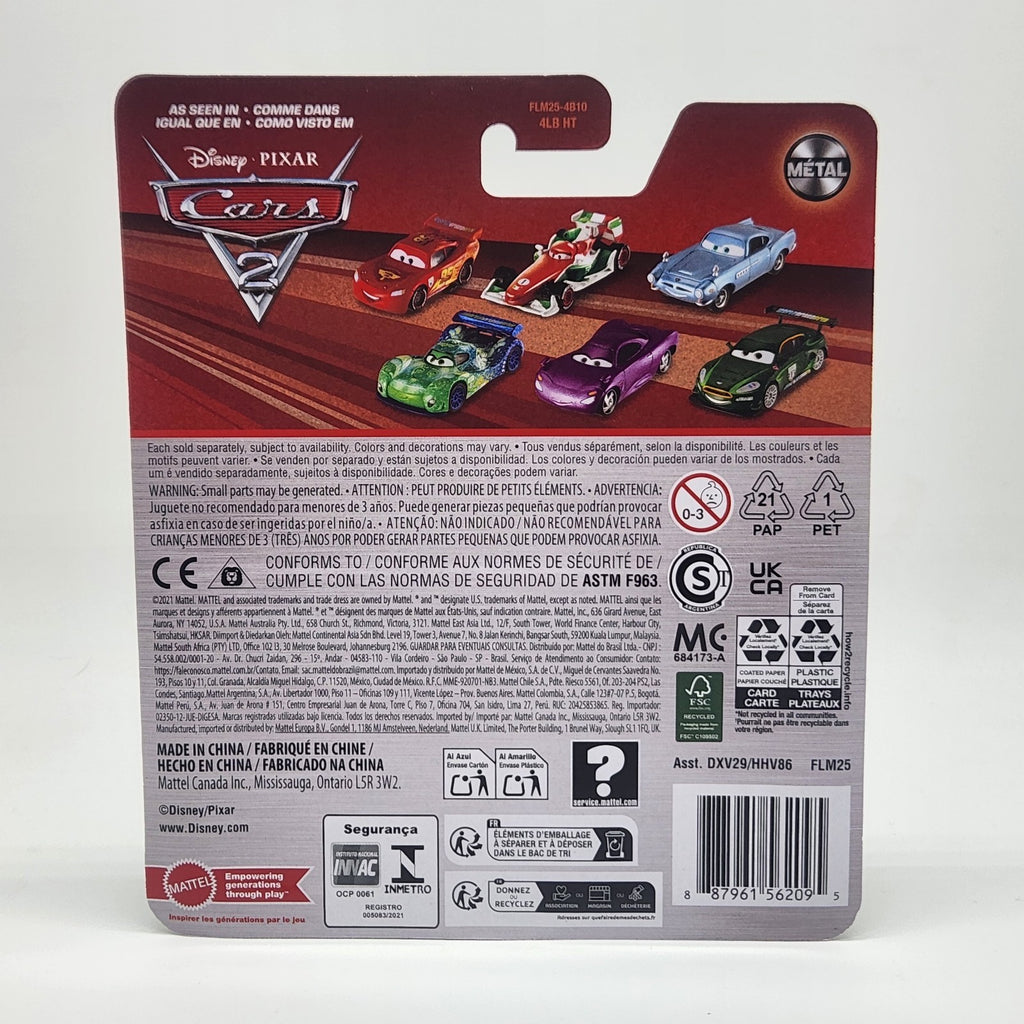 Nigel Gearsley Disney Pixar Cars 2 World Grand Prix 1:55 Aston Martin Diecast2