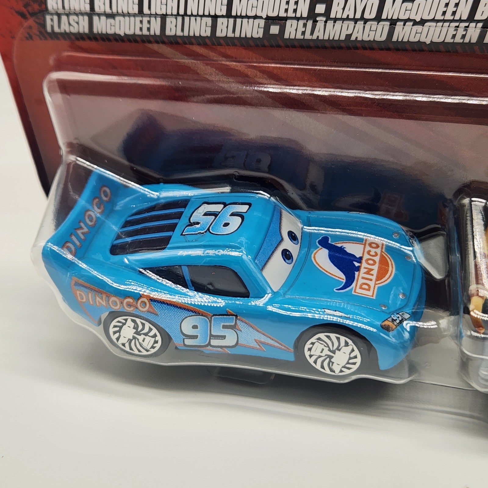 Disney Pixar Cars Bling Bling Lightning McQueen and Tex Dinoco 1:55 Diecast1