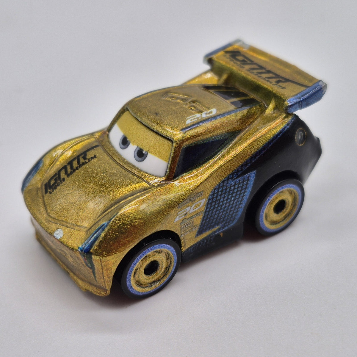 Gold Jackson Storm Mini Disney Pixar Cars 1:87 Diecast Rare1