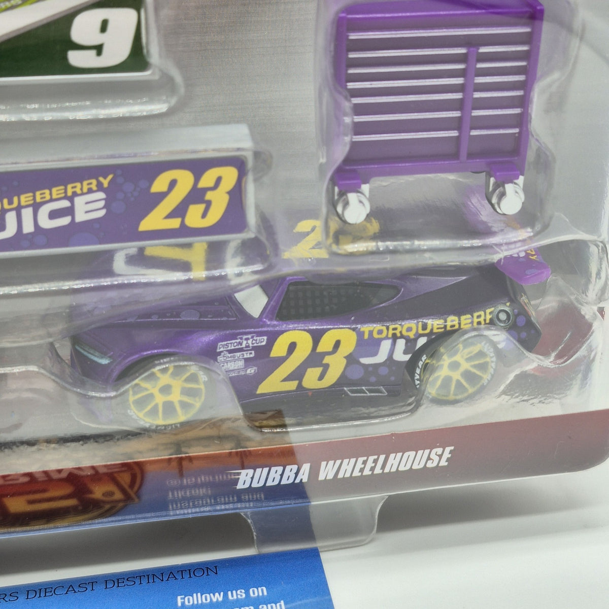 DISNEY PIXAR CARS CHASE RACELOTT AND BUBBA WHEELHOUSE 2 CAR PACK SET NASCAR 20262