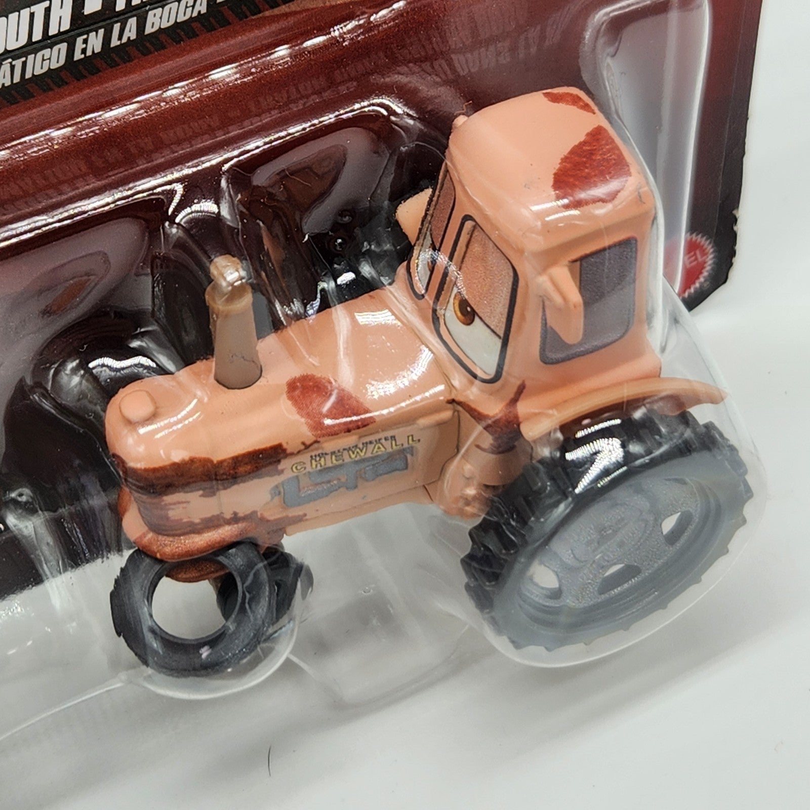 2026 Disney Pixar Cars Mater and Tractor with Tire in Mouth 1:55 Diecast Car1