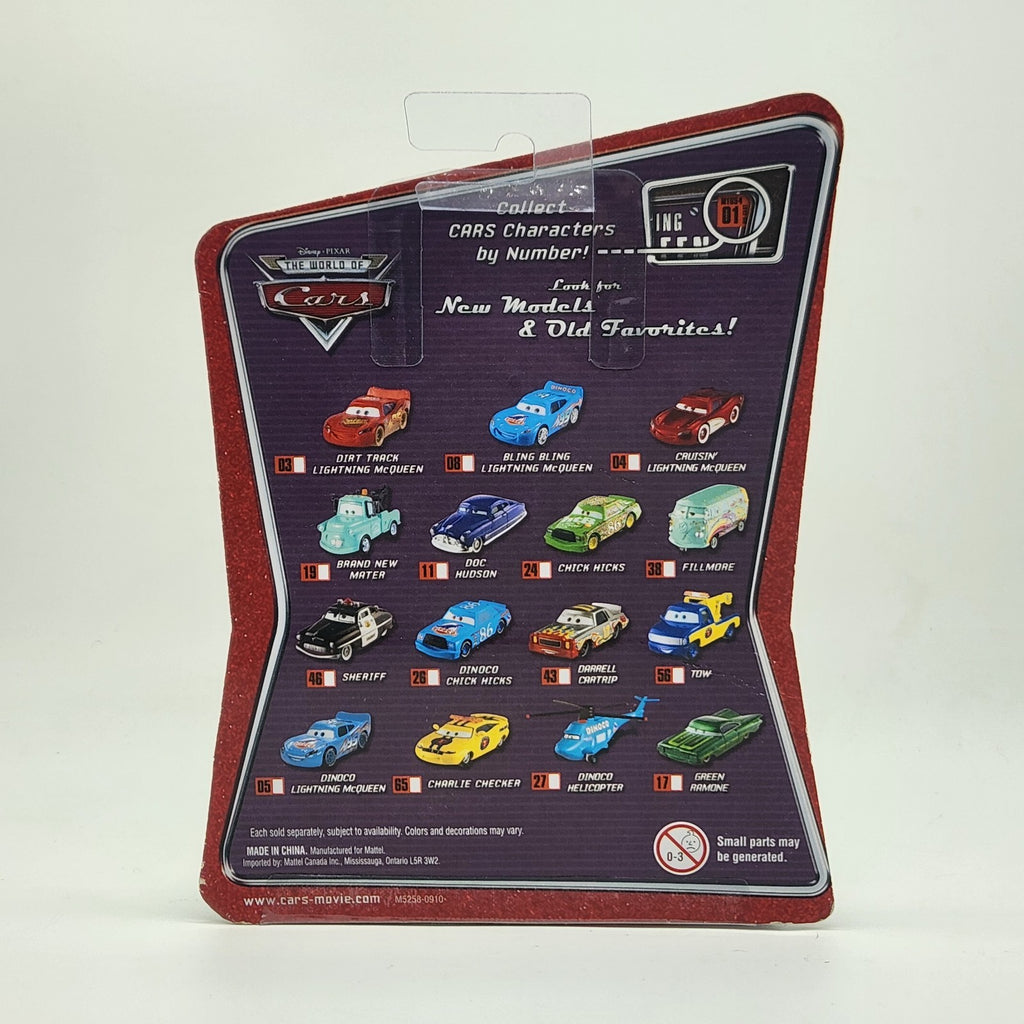 Disney Pixar Cars Charlie Checker #65 World Of Cars 2008 Piston Cup Pace Car2