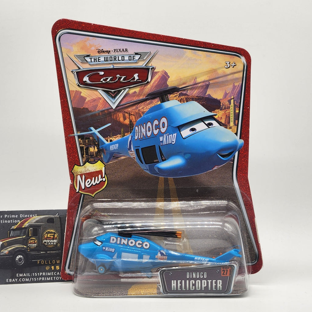 Mattel Disney Pixar The World of Cars #27 Diecast Dinoco Helicopter 20080