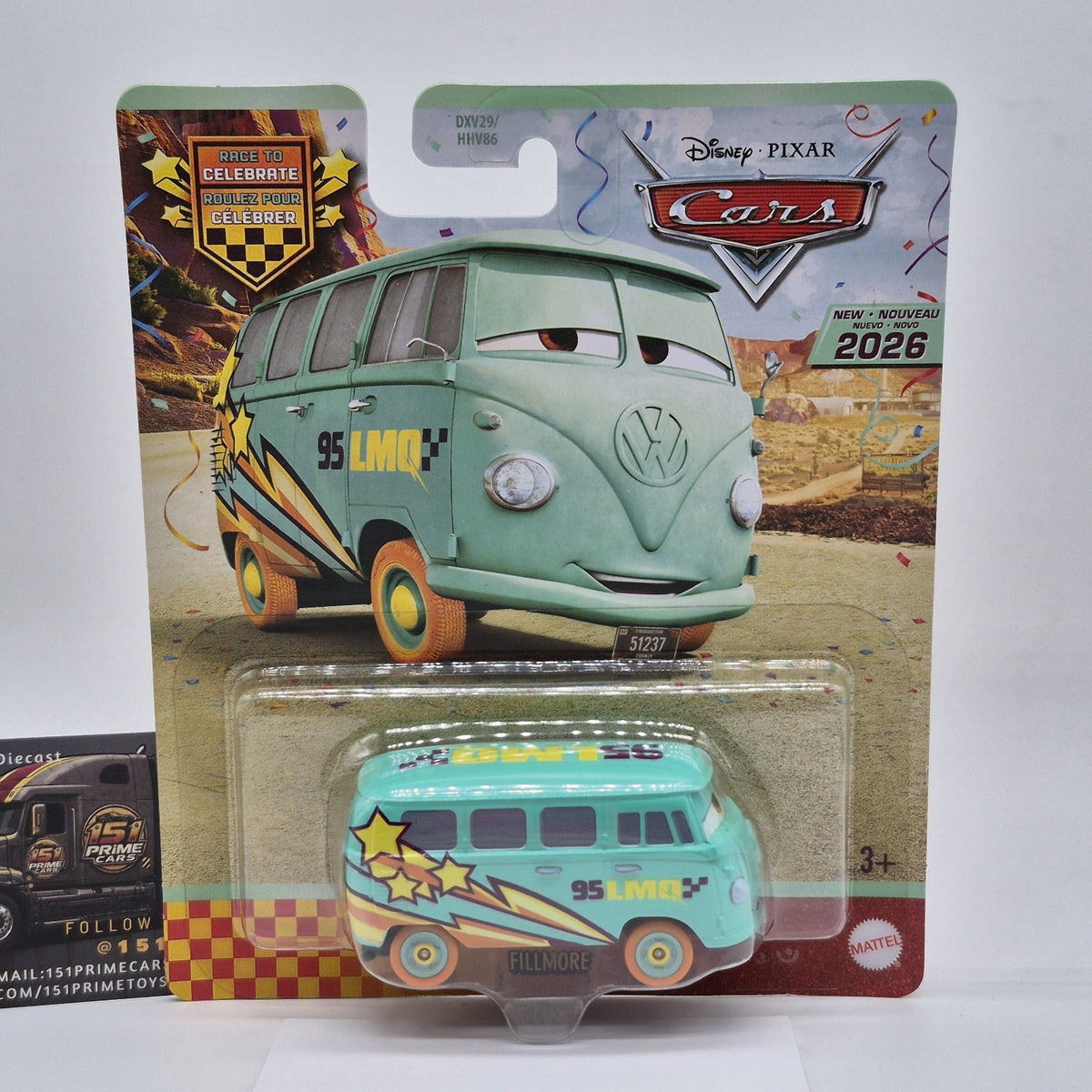 Race To Celebrate Fillmore Disney Pixar Cars 1:55 Diecast 20260