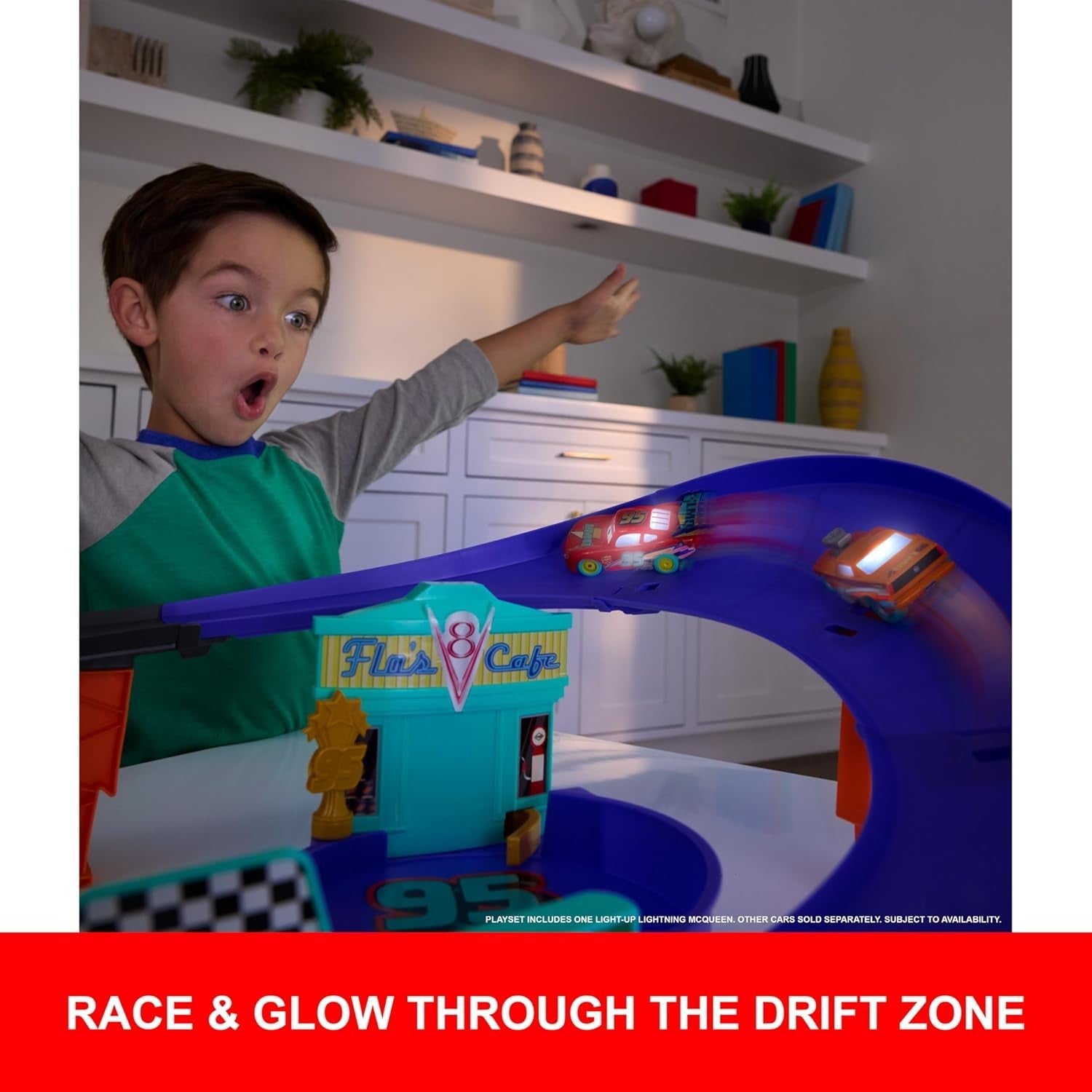 20th Anniversary Race To Celebrate Light Up Playset Track Disney Pixar Cars 20263