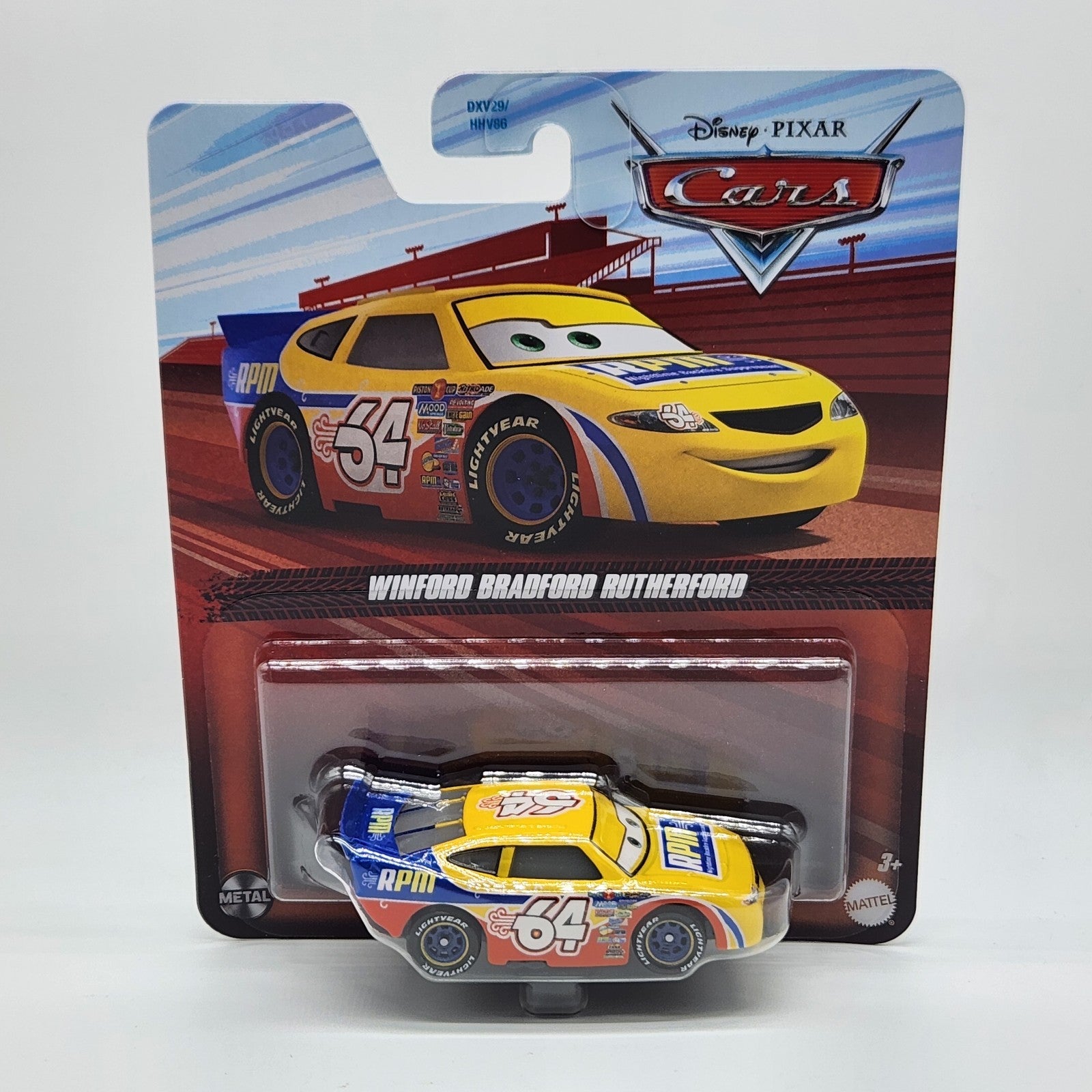 Winford Bradford Rutherford Disney Pixar Cars RPM Car 1:55 Diecast Mattel Car0