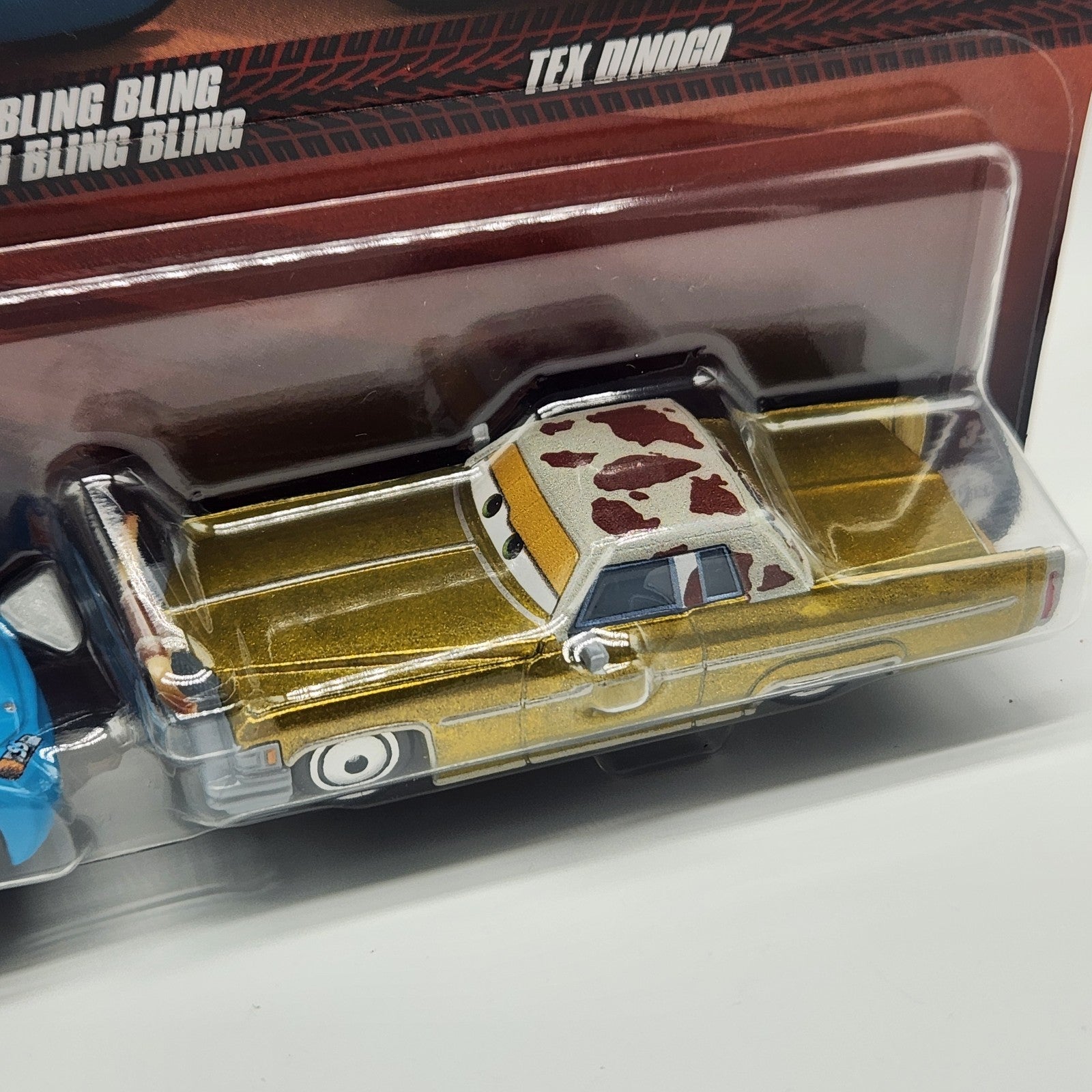 Disney Pixar Cars Bling Bling Lightning McQueen and Tex Dinoco 1:55 Diecast2