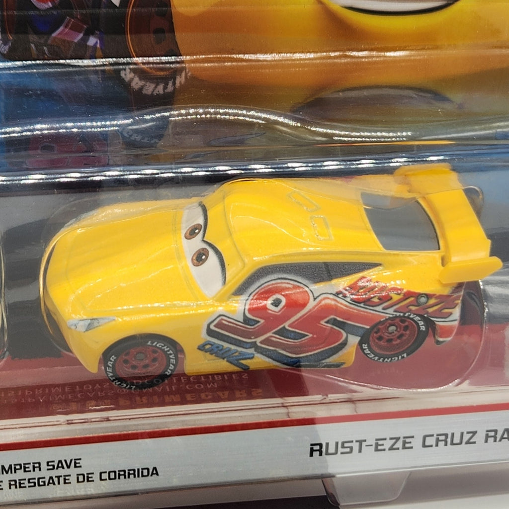 2018 Disney PIXAR Cars Bumper Save Racing Tractor And Rusteze Cruz Ramirez 1:552