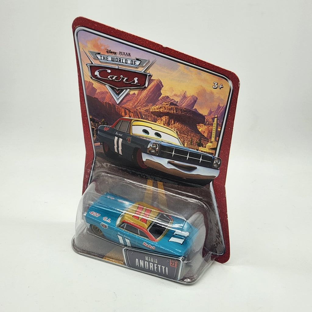 Disney Pixar Cars The World Of Cars Mario Andretti #22 Sealed 1:55 Diecast3