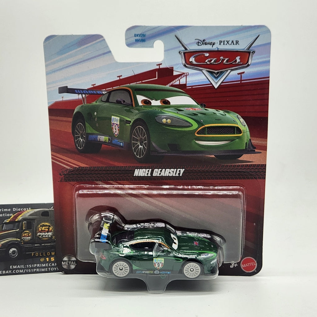 Nigel Gearsley Disney Pixar Cars 2 World Grand Prix 1:55 Aston Martin Diecast0