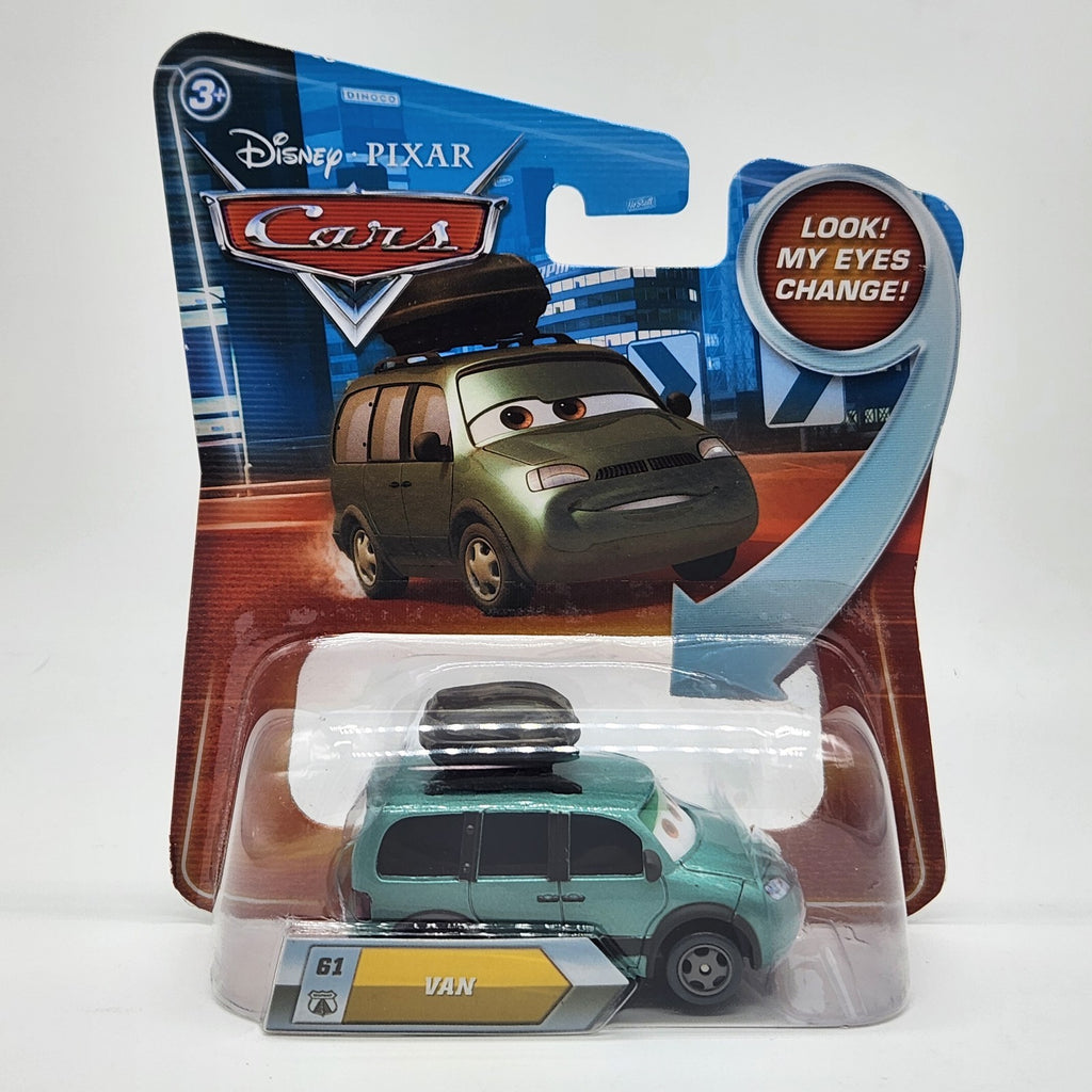 Disney Pixar CARS Movie 1:55 Die Cast Van #61 w/ Lenticular Eyes! 2008 Mattel0