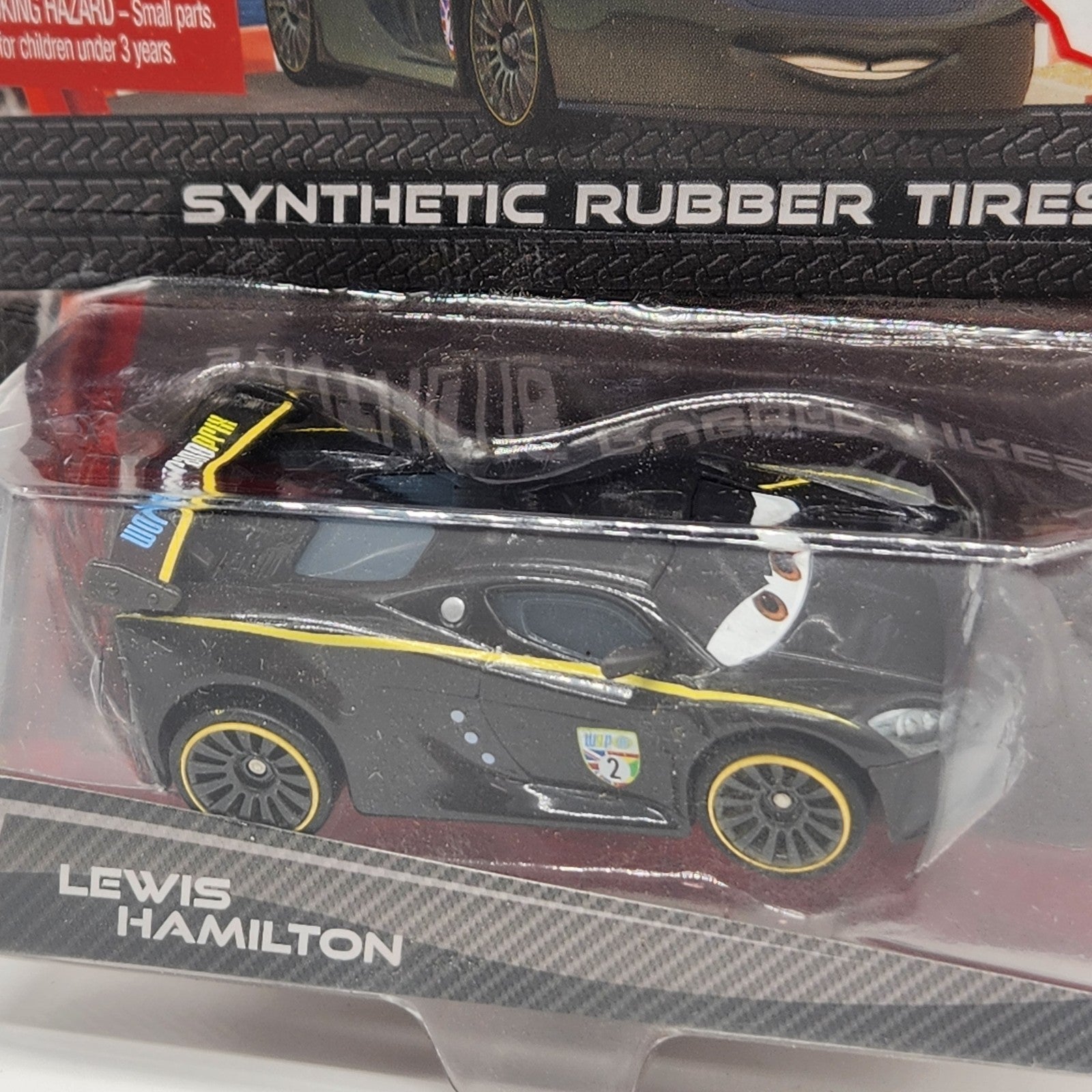 2011 Disney Pixar Cars 2 Synthetic Rubber Tires Lewis Hamilton diecast KMART1