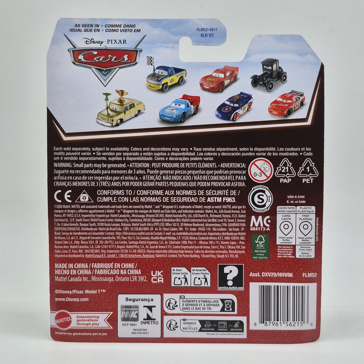Chick Hicks 20th Anniversary Disney Pixar Cars 2026 1:55 Diecast Toy 2