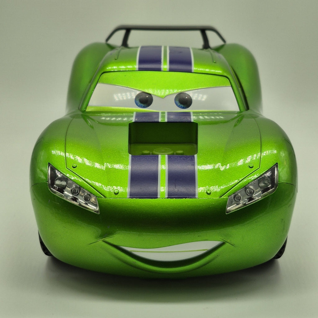 2012 Ridemakerz Lightning McQueen Cars 2 Disney Pixar Collectibke Custom Green 9