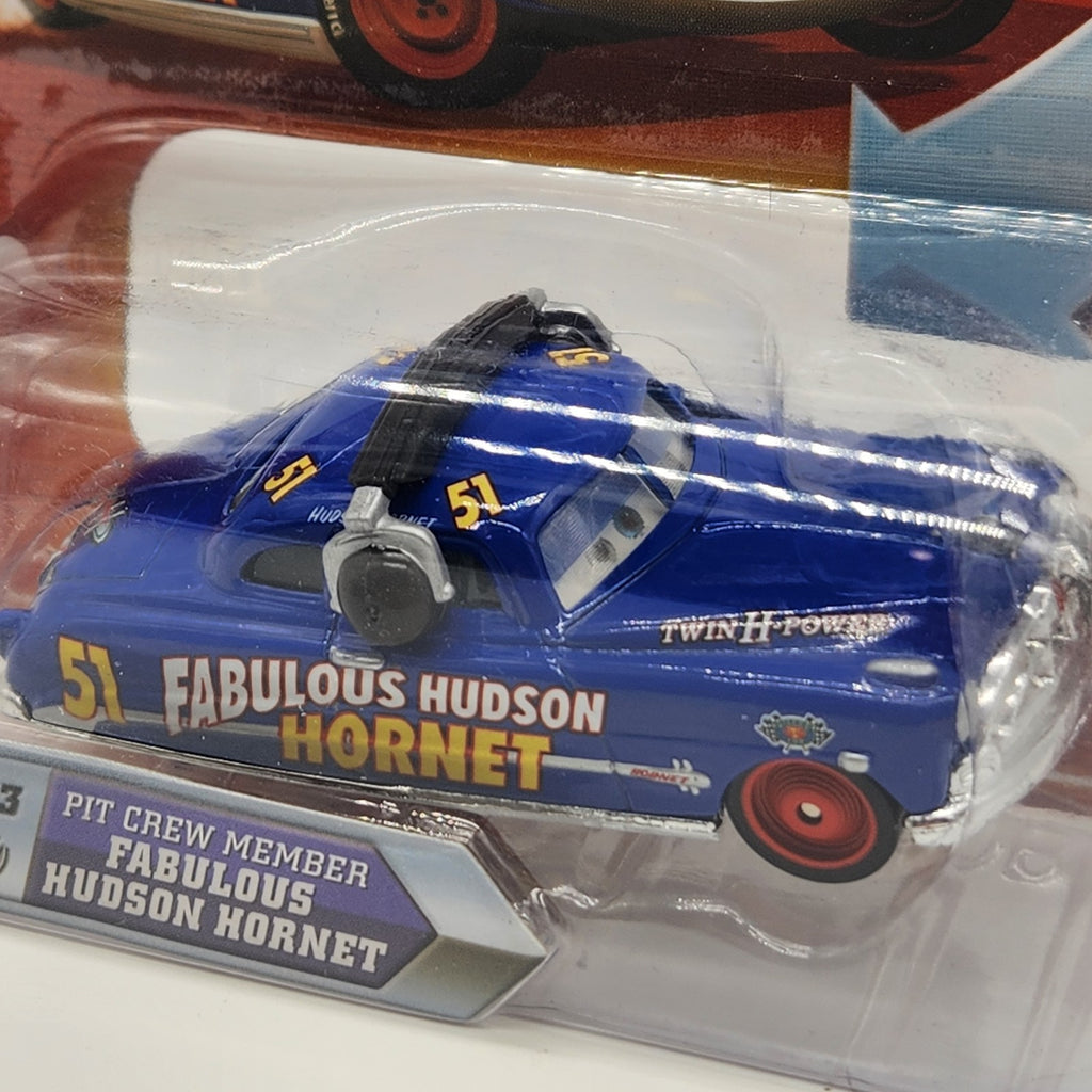 Disney Pixar Cars Pit Crew Member Fabulous Hudson Hornet With Changing Eyes #101