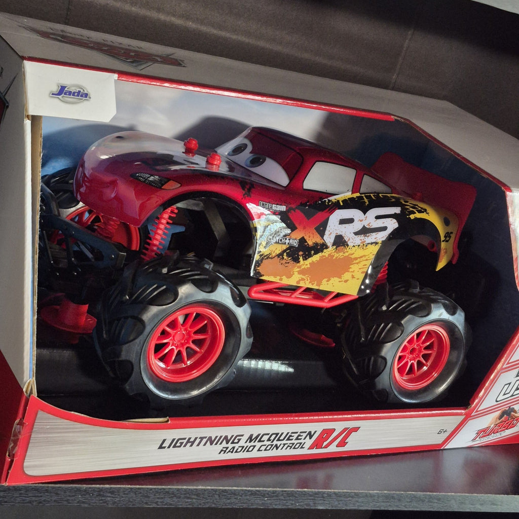 Jada Toys Disney Pixar Cars Lightning McQueen R/C Remote Control Car Red USB New2