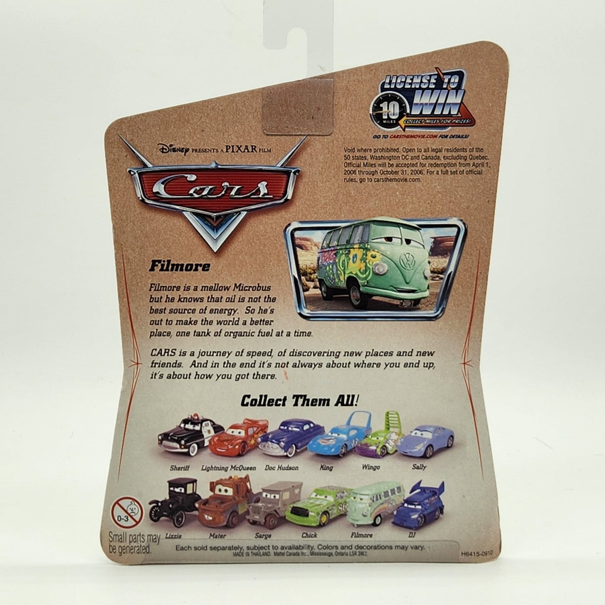 Disney Pixar Cars 2006 DESERT SERIES Fillmore   1:55 Scale Diecast Van2