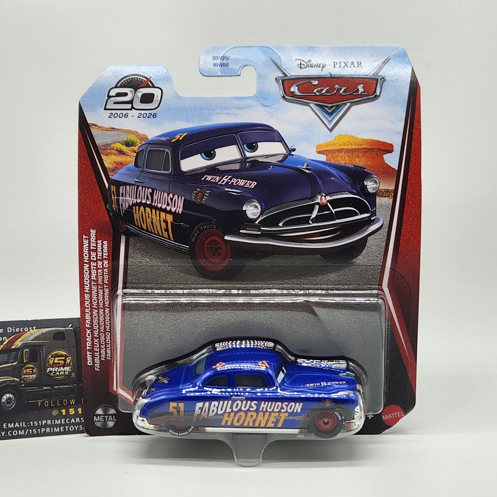 Disney Pixar Cars 20th Anniversary Card - Dirt Track Fabulous Hudson Hornet0