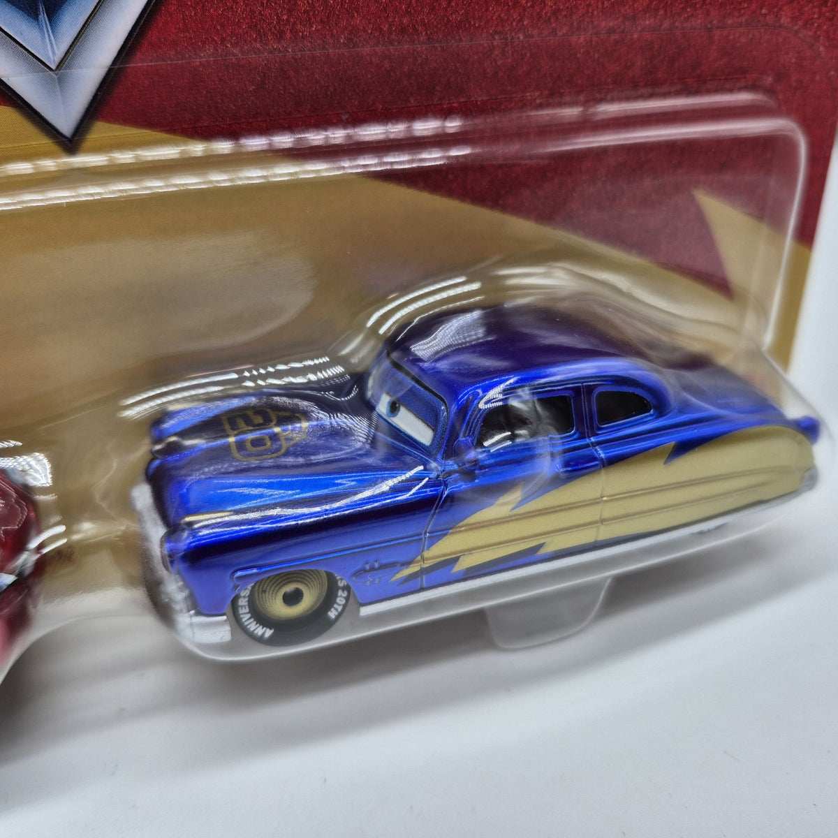 Disney Pixar Cars 20th Anniversary Gold LIGHTINING McQUEEN & DOC HUDSON 2 Pack2