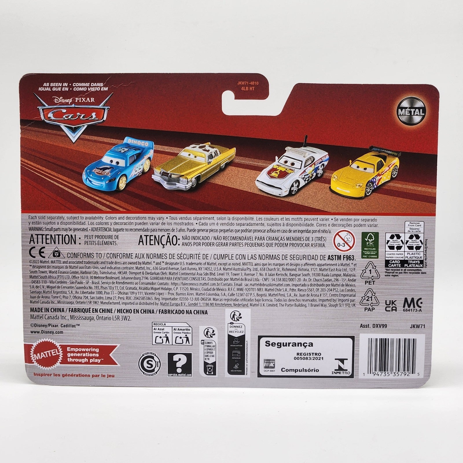 2026 Disney Pixar Cars Mater and Tractor with Tire in Mouth 1:55 Diecast Car3
