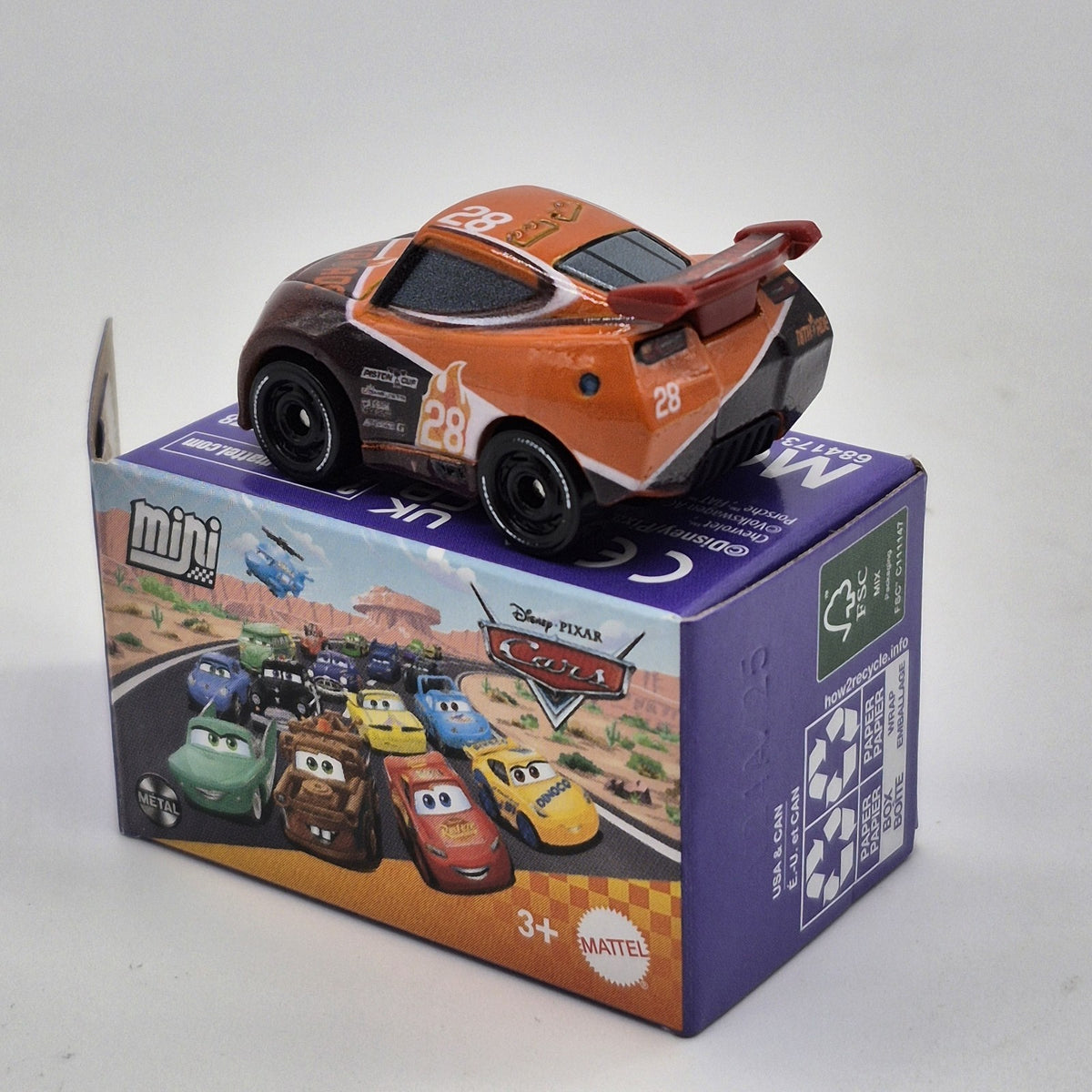 Tim Treadless Disney Pixar Cars Mini Racer 1:87 Diecast Next Gen Piston Cup Car1