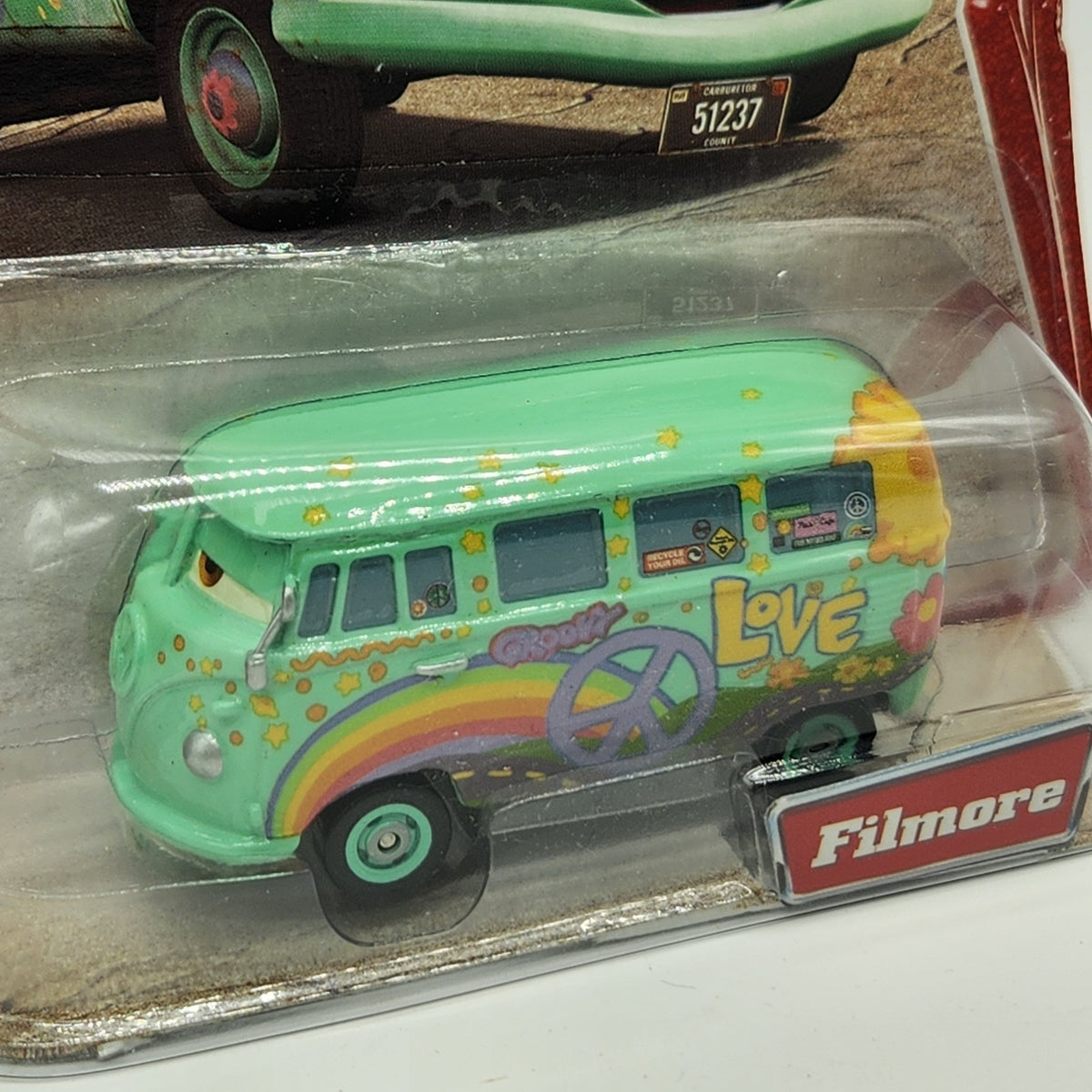 Disney Pixar Cars 2006 DESERT SERIES Fillmore   1:55 Scale Diecast Van1