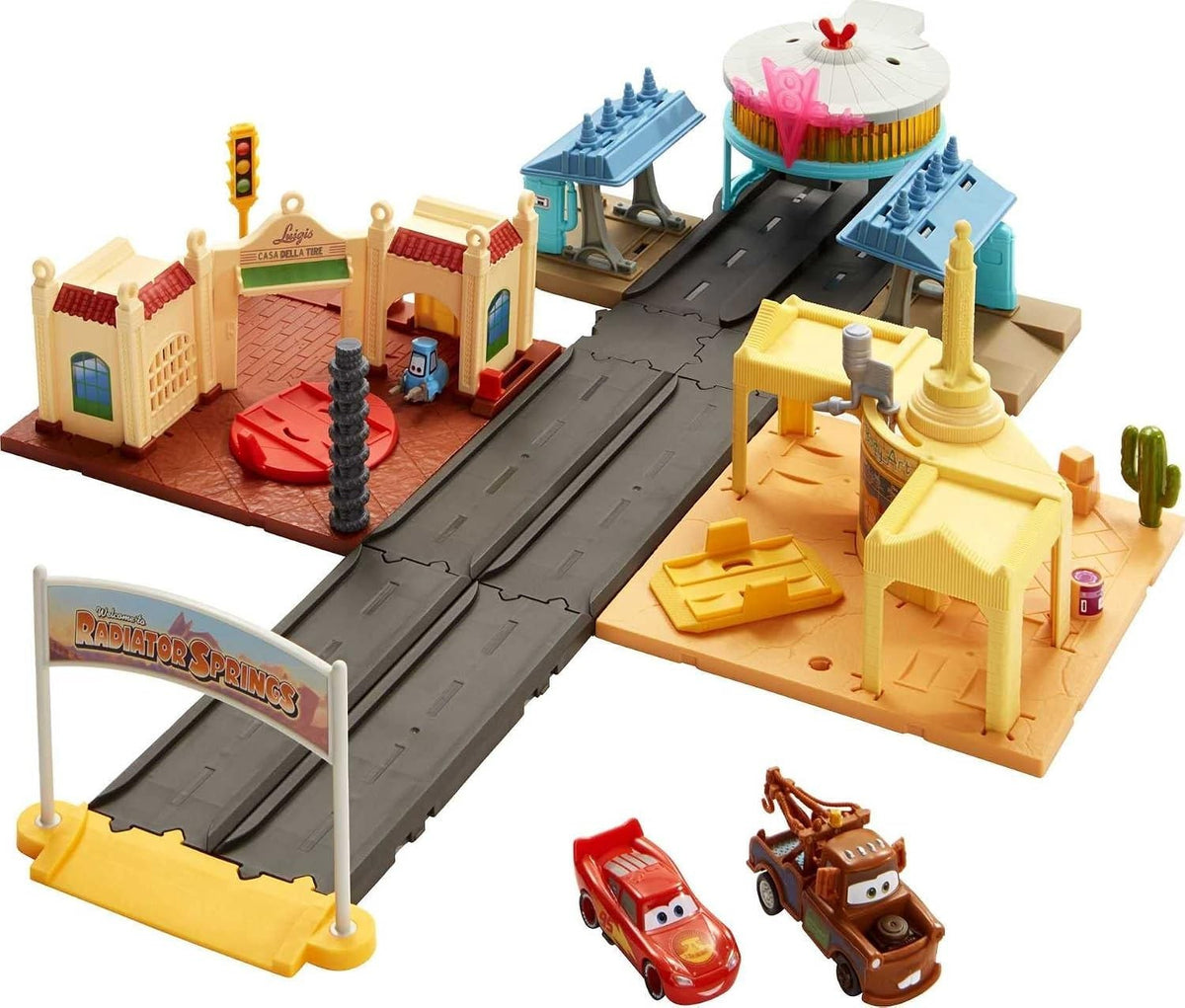 Disney Pixar Cars On The Road Radiator Springs Tour Playset 2025 Mattel NEW1