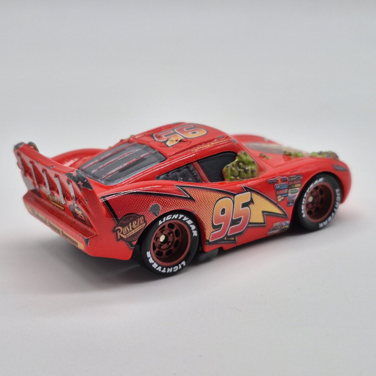 Disney Pixar Cars Cactus Lightning McQueen 1:55 Diecast Rust-eze #955