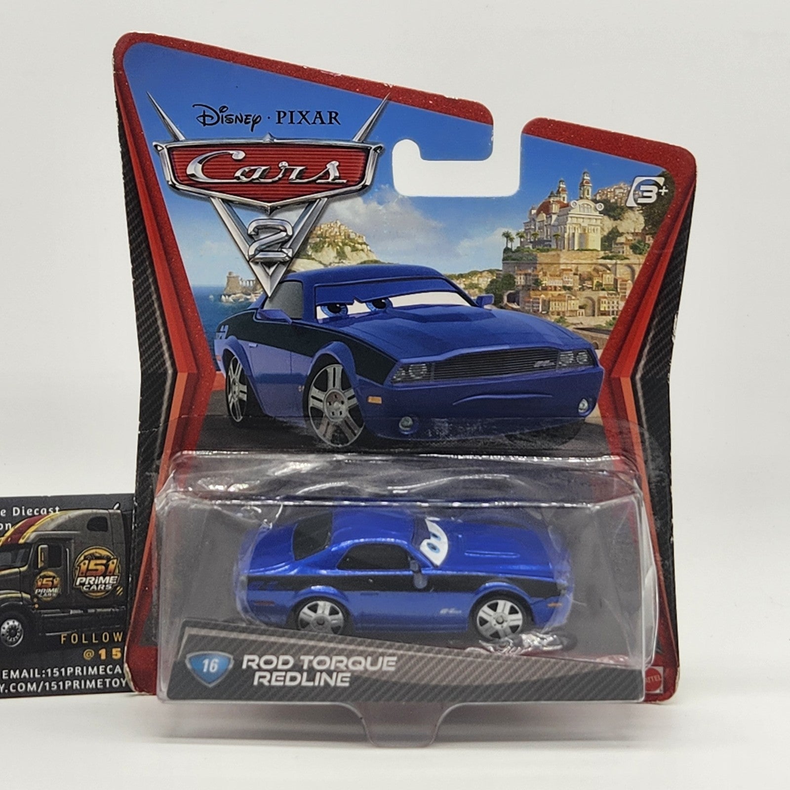 2010 Disney Pixar Cars 2 #16 Rod Torque Redline V28100