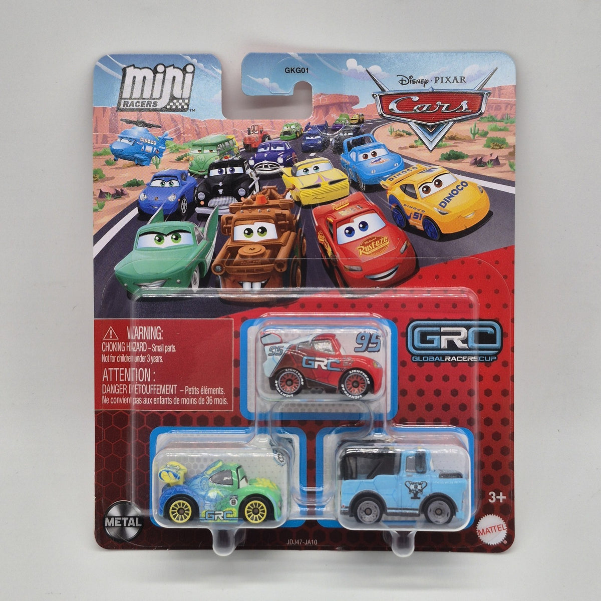 2025 Disney Pixar Cars Mini Racers 3 Pack GRC Mater Mqueen And Carla Veloso1