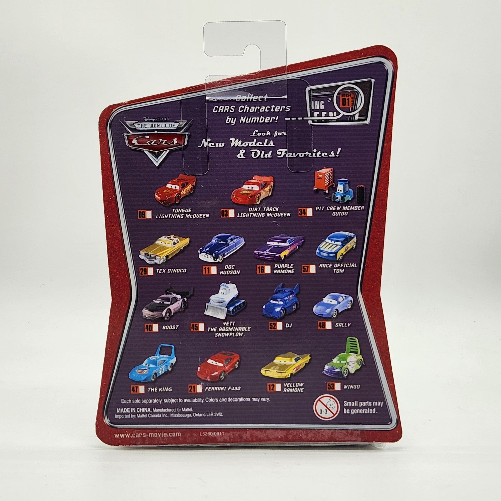 Disney Pixar The World of Cars 2008 DJ #52 Diecast Mattel 1:552