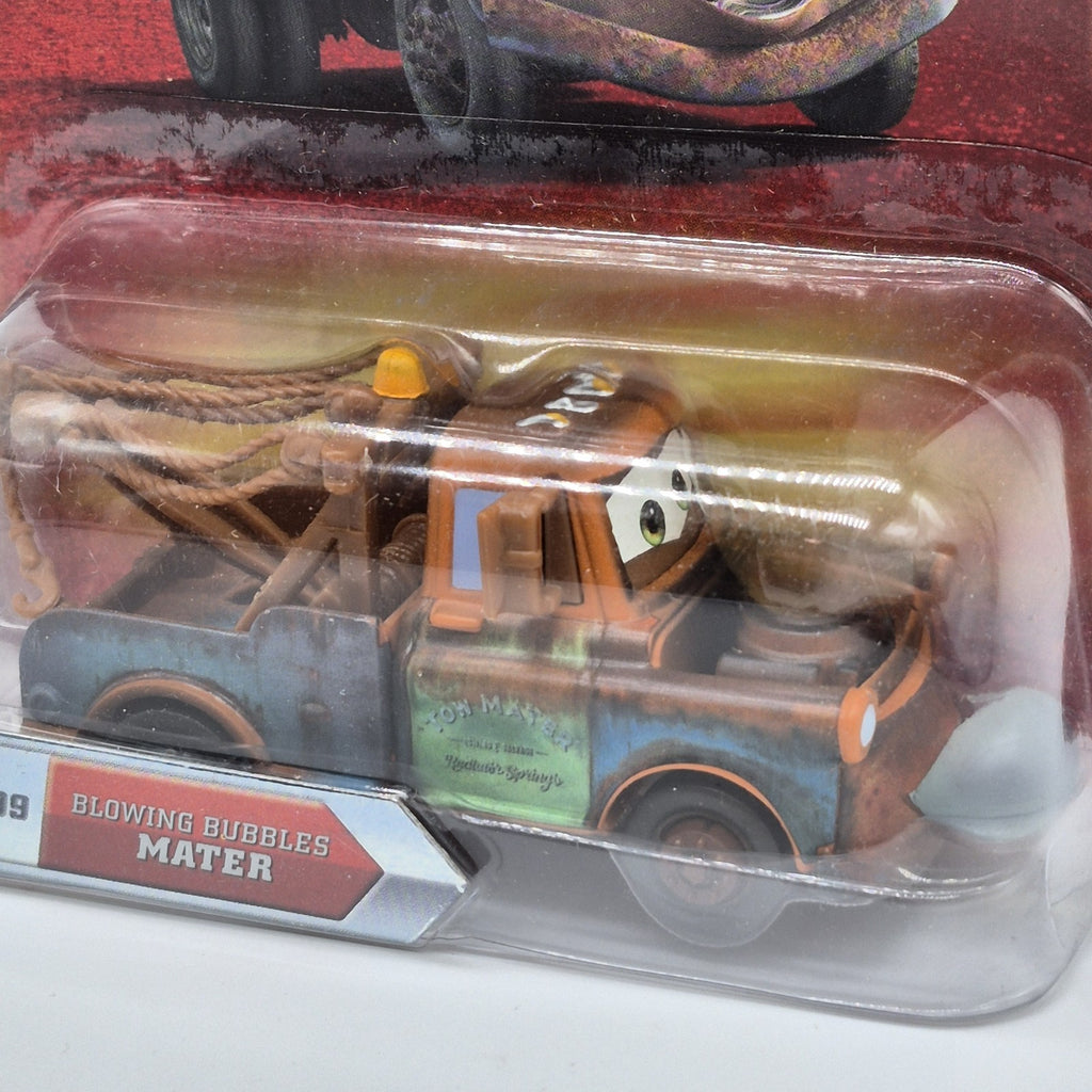 Disney Pixar Cars Final Lap Collection Blowing Bubbles Mater Brown HTF1