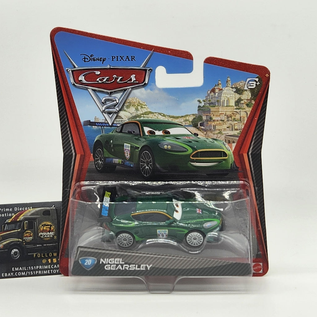 2011 Disney Pixar Cars 2 Nigel Gearsley 1:55 Die‑Cast Mattel NEW Factory Sealed0