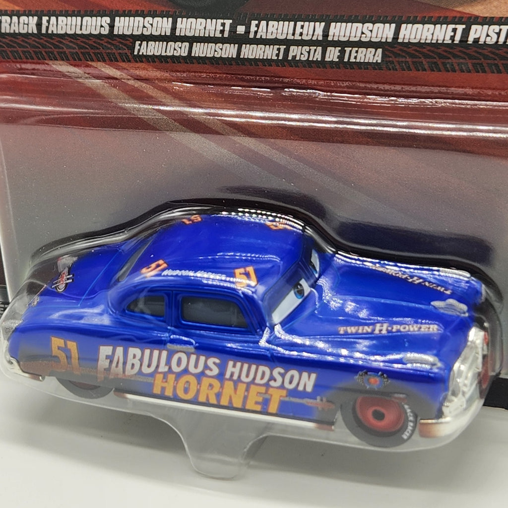 Disney Pixar Cars DIRT TRACK FABULOUS HUDSON HORNET Diecast 1:55 NEW1