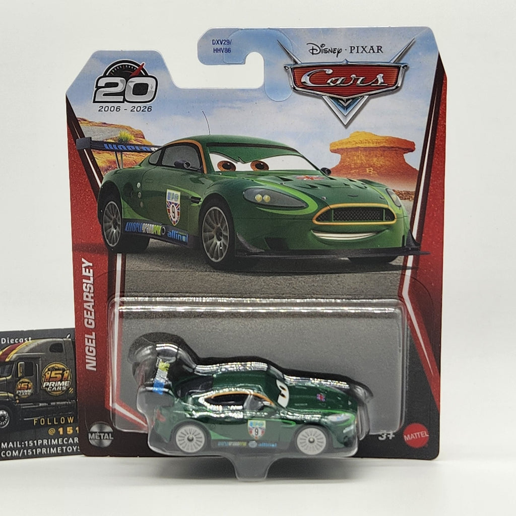 Nigel Gearsley 20th Anniversary Disney Pixar Cars 1:55 Mattel Toy New0