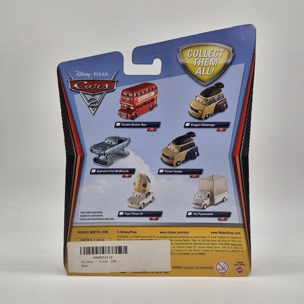 Pope Pinion IV And The Popemobile Set Disney Pixar Cars 2012 Diecast Toy 1:556