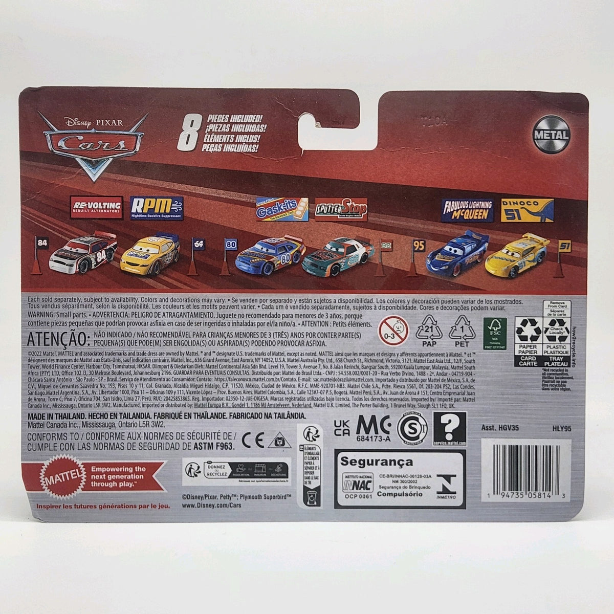 Disney Cars Lightning Mcqueen And Strip Weathers With Cones Flag And Banner5