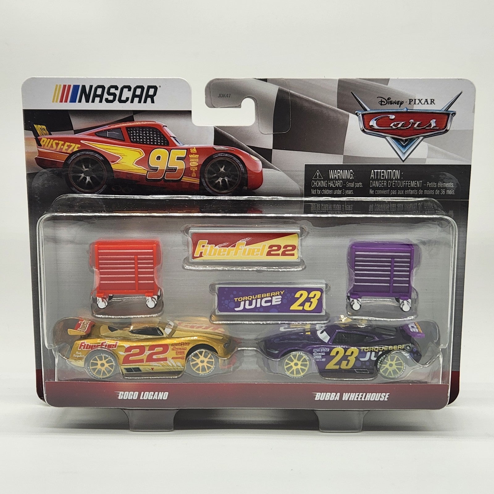 Disney Cars Nascar 2 Pack Gogo Logano And Bubba Wheelhouse Pixar Mattel 1:55 0