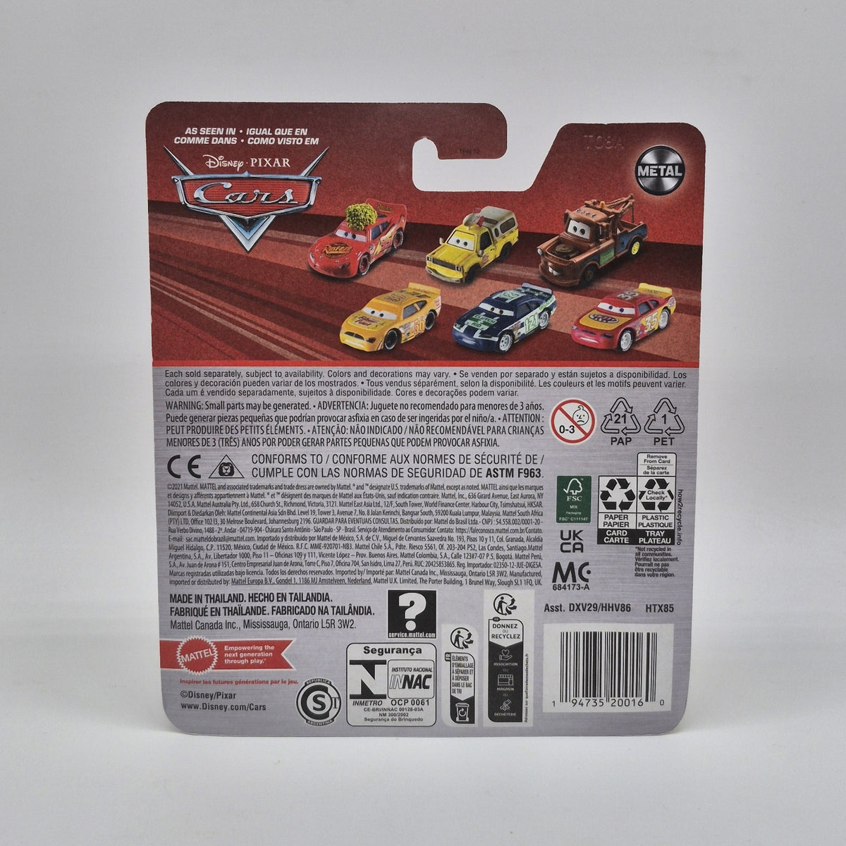 Disney Pixar Cars Cactus Lightning McQueen Metal2