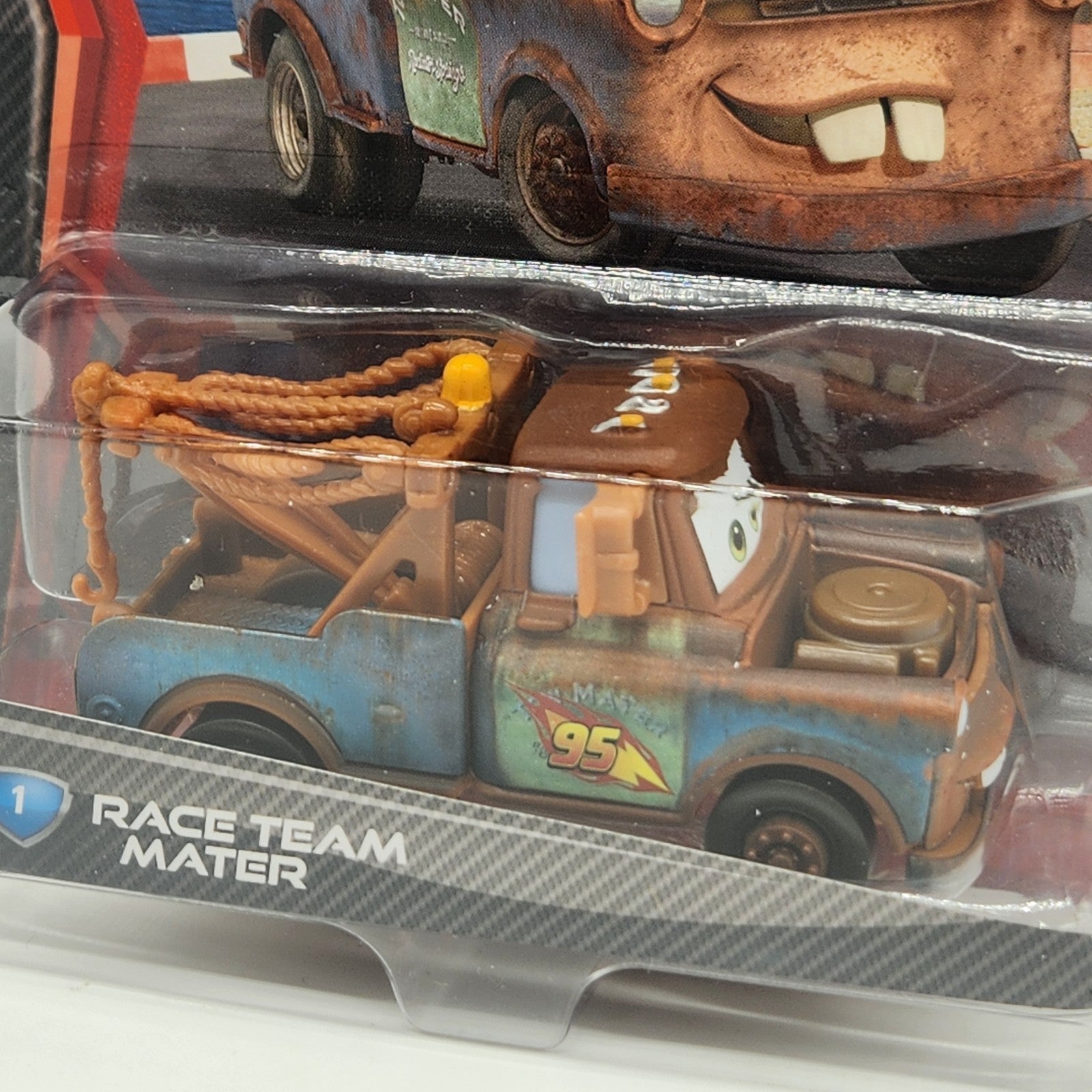 2010 Disney Pixar Cars 2 Race Team Mater #1 Diecast 1:551