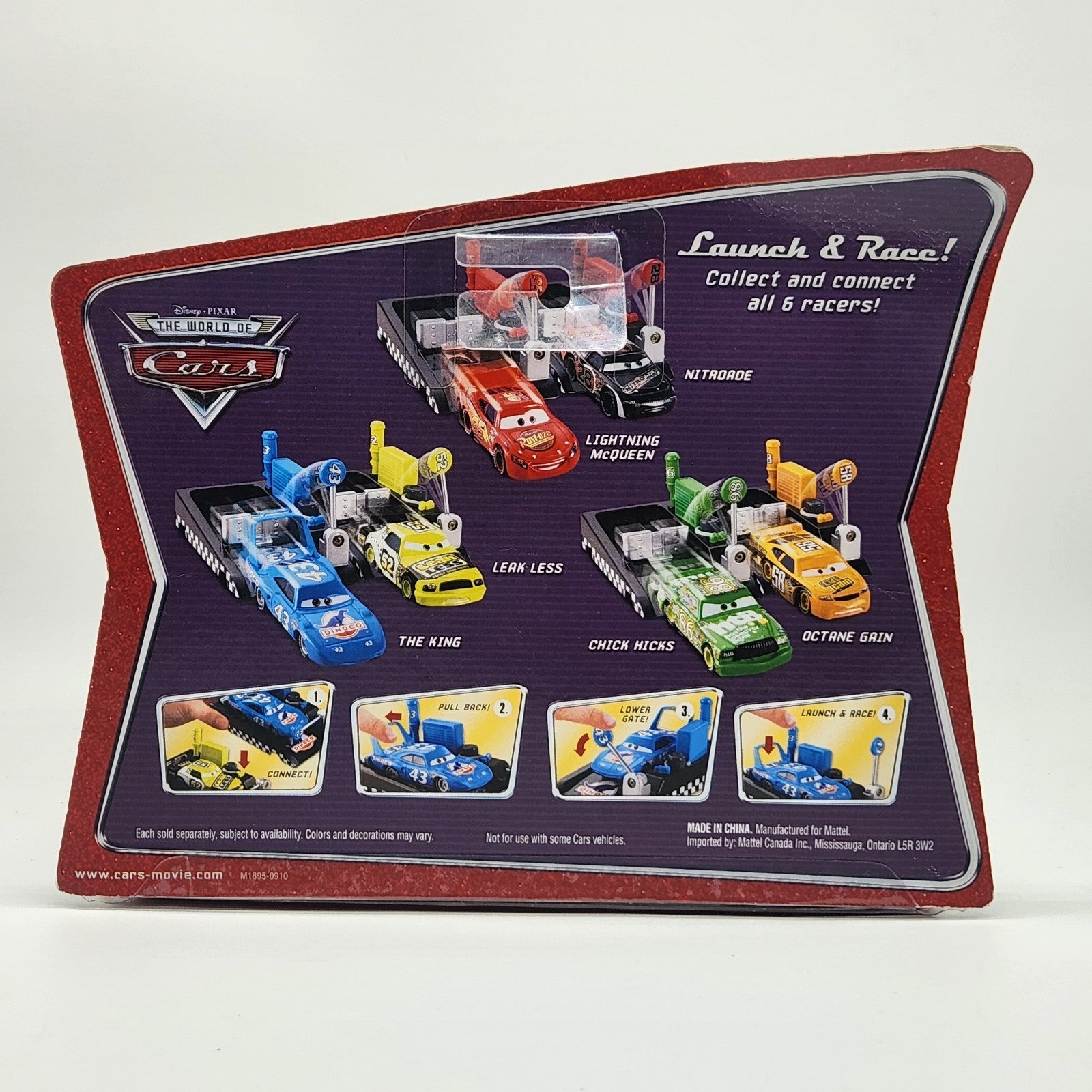 The King Strip Weathers Pit Row Race Off Series 2008 Disney Pixar Cars 1:552